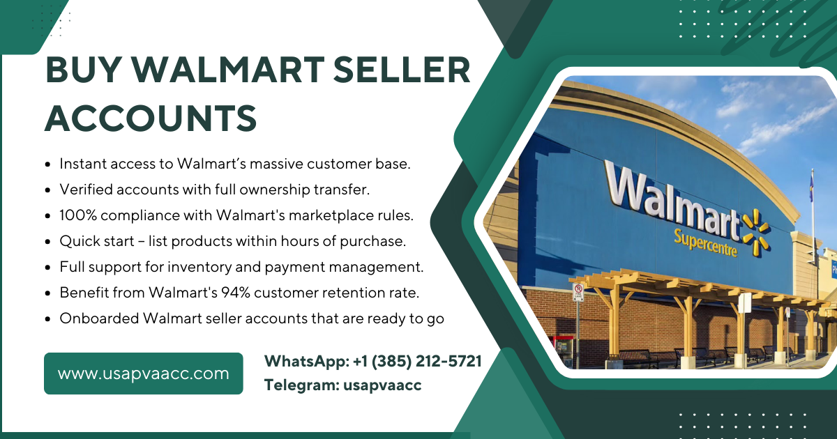 Buy Walmart Seller Accounts